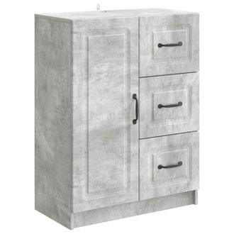 vidaXL Aparador Gris Hormig&oacute;n 66 X 34,5 X 87 Cm Madera De Ingenier&iacute;a Vidaxl