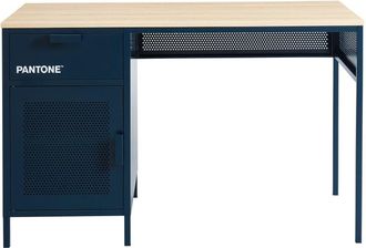 Pantone Escritorio de metal azul noche 120cm