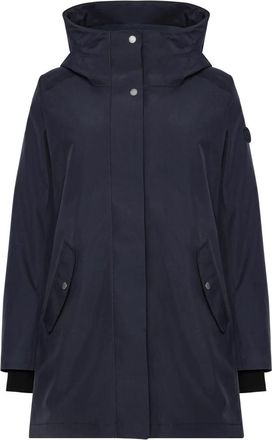 Didriksons 1913 Alana Parka - Dames - Parka Jassen - Blauw - XS - Leer - Jassen