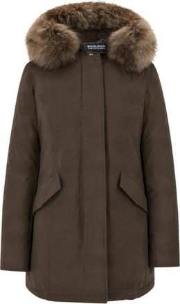 Woolrich Arctic Parka - Dames - Parka Jassen - Bruin - S - Katoen - Jassen