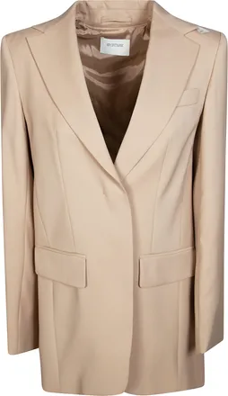 Sportmax Neutral Mela Pleated Back Blazer