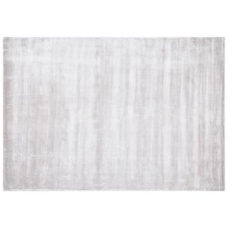 Beliani Beliani - Alfombra De Viscosa Gris Claro 160 X 230 Cm Pelo Corto Sala De Estar Gesi Ii