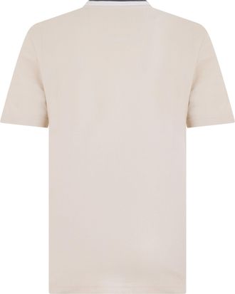 HUGO BOSS Mens Short-Sleeve Cotton T-Shirt White Open T-Shirts And Polos