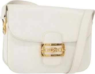 Celine Pre-owned Shoulder Bags, female, White, Size: ONE SIZE Pre-owned Vintage Shoulder Bag