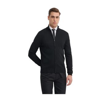 Joop Cardigans - Heren - Vesten - Zwart - M - Wol - Truien & Vesten