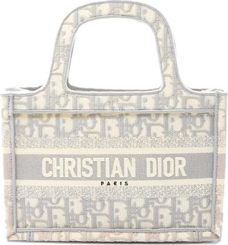 Dior 2000s Book Tote mini bag - women - Canvas - One Size - Neutrals