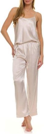 Flora Nikrooz Jamie 2.0 3-Piece Pin Dot Travel Pajamas in Mink at Nordstrom Rack, Size X-Large