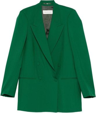 Dries Van Noten Outerwears Verde-Donna