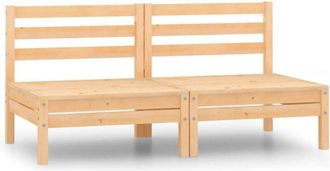 vidaXL Sof&aacute; De Jard&iacute;n 2 Plazas Madera Maciza Pino Vidaxl