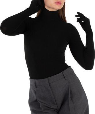 Balenciaga Ladies Black Gloves Sweater, Size Small