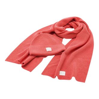 Sun 68 Winter Scarves, male, Red, Size: ONE SIZE Beanie and Scarf Set