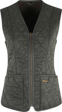 Barbour Zwarte Fleece Betty Liner Vest - Dames - Bodywarmers - Groen - S - Jassen