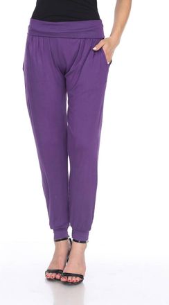 White Mark Womens Harem Pants In Purple