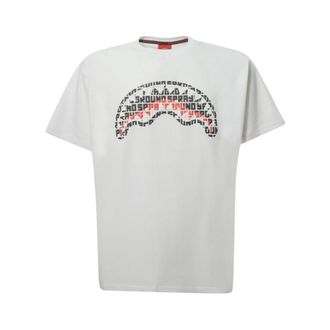 Sprayground Infinity Shark Regular T-Shirt - Heren - T-shirts - Wit - M - Katoen - Tops