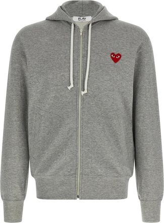 Comme Des Garçons Heren, Sweatshirts & Hoodies, Grijs, Maat: L Katoen