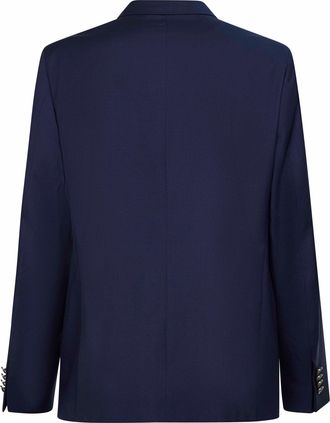 Etro Mens Blue Wool Single-Breasted Jacket