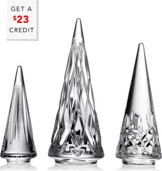 Waterford Set Of 3 Standing Trees With $23 Credit