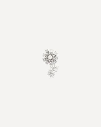 Self Portrait Crystal Flower Brooch Female UNI