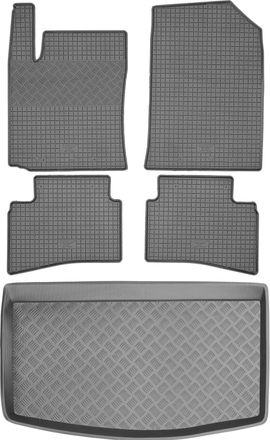 OEM Juego De Alfombrillas De Goma Para Coche Y Alfombrilla Para Maletero Para Kia Stonic Crossover (a Partir De 2017)
