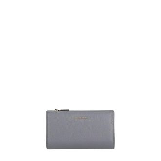Coccinelle Metallic Soft Portemonnee - Dames - Accessoires - Grijs - Maat: ONE Size Leer