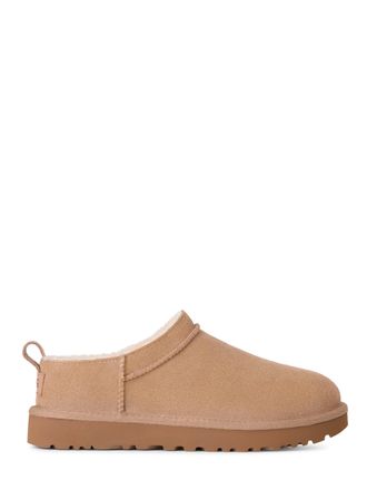 UGG Slip-On Suede Leather Boots with Plush Lining