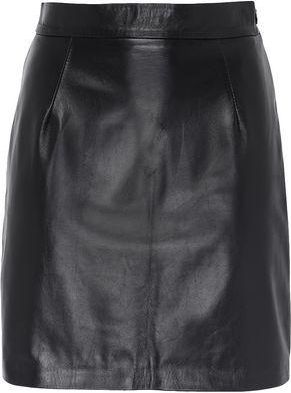 8 by YOOX LEATHER ESSENTIAL MINI SKIRT