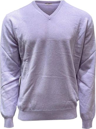 Ferrante Accessoires - Heren - Cashmere truien - Paars - XL - Kasjmier - Truien & Vesten