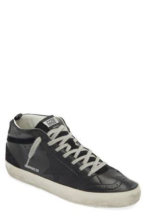 Golden Goose Mid Star Sneaker in Black at Nordstrom, Size 6Us