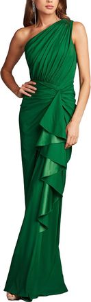 Tadashi Shoji Lena Waterfall Drape Gown