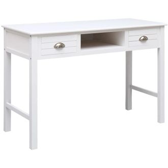 vidaXL Secretario 110x45x76 Cm De Madera Blanca