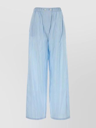 Prada silk wide-leg trousers