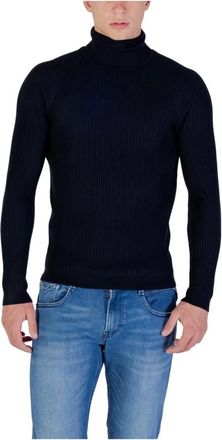 Antony Morato Truien & Vesten, Heren, Blauw, L, Blauwe Coltrui Breigoed Herfst/Winter