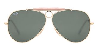 Ray-Ban RB3138 Shooter 001 Mens Sunglasses Gold Size 58