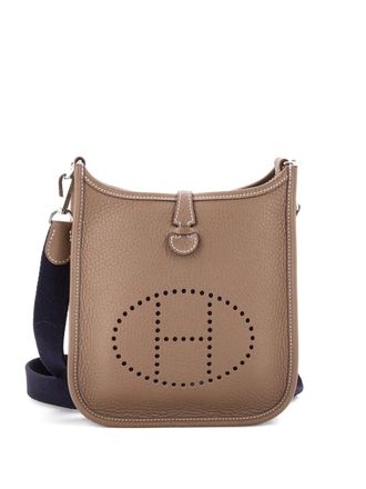 Herm&egrave;s Evelyne Bag Gen III Clemence TPM crossbody bag - women - Calf Leather - One Size - Grey