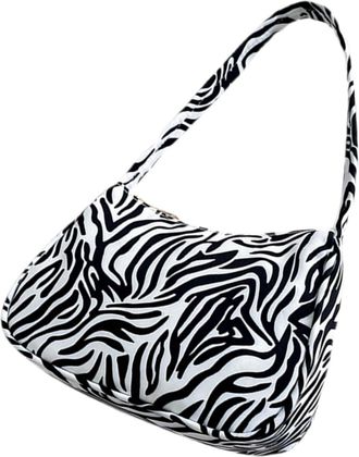 Yarnow Cow Print Canvas Crossbody Tote Bag for Women Lightweight Retro Shoulder Handbag with Large Capacity for Travel Shopping Daily Use