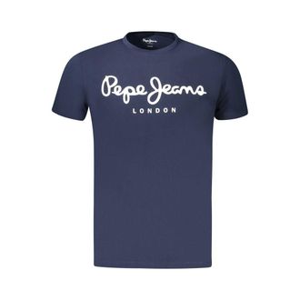 Pepe Jeans London Blauwe Katoenen Heren T-Shirt