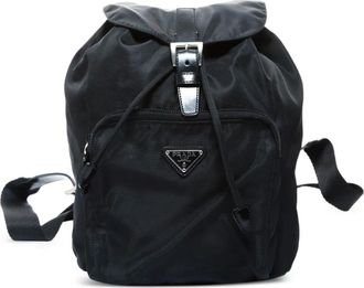 Prada Zaino con logo a triangolo anni 2010 - Nero