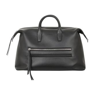 John Richmond Borsone da Viaggio con Doppia Zip Frontale e Tracolla - - Bags - Uomo - Nero - ONE SIZE