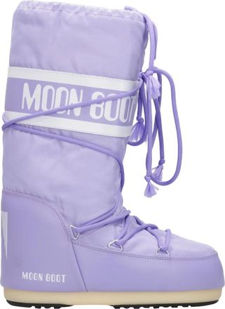 Moon Boot Waterdichte Winterlaarzen - Dames - Winterlaarzen - Paars - 39 EU - Nylon - Schoenen