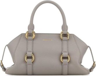 Alexander McQueen Alexander Mcqueen Grey Leather Small Farringdon Handbag