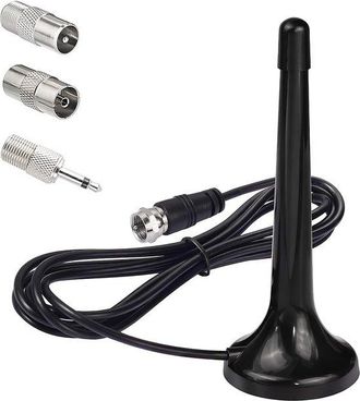 OEM Antena Telesc&oacute;pica De Radio Dab Fm Con Base Magn&eacute;tica Y Cable De 3 M Para Una Mejor Recepci&oacute;n