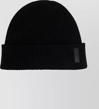 Giorgio Armani textured beanie with turned up brim