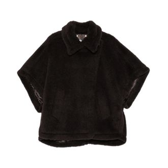 Max Mara Tebei Cape - Jackets - Mujer - Marr&oacute;n - ONE SIZE