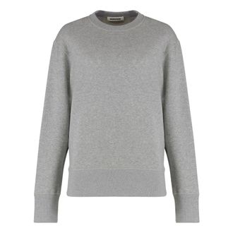 Darkpark Cashmere Knitwear, female, Gray, S, Crewneck Jumper Dont Take Me Off Ever