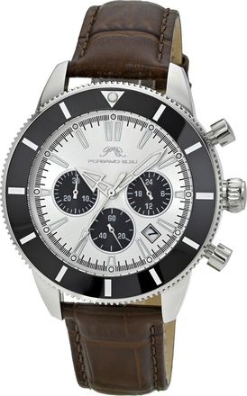 Porsamo Bleu Mens Brandon Genuine Leather Watch 1012DBRL