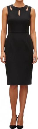 Mi Jong Lee Cut Sheath Dress In Black