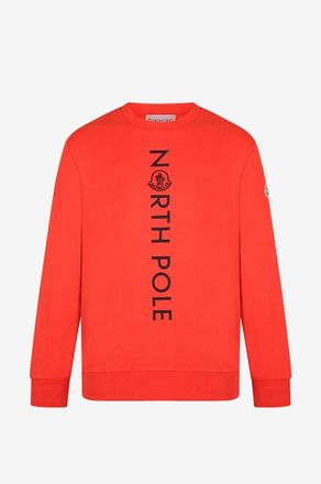 Moncler Langes Rundhals-Sweatshirt NORTH POLE