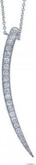 Allurez 0.59ct 14k White Gold Diamond Necklace