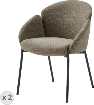 Moloo Silla de tela Luxury Topo (x2)