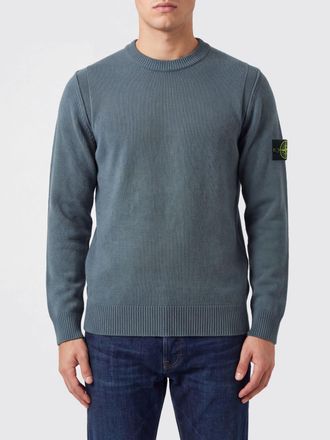 Stone Island Virgin Wool Crewneck Jumper with Compass Logo Patch